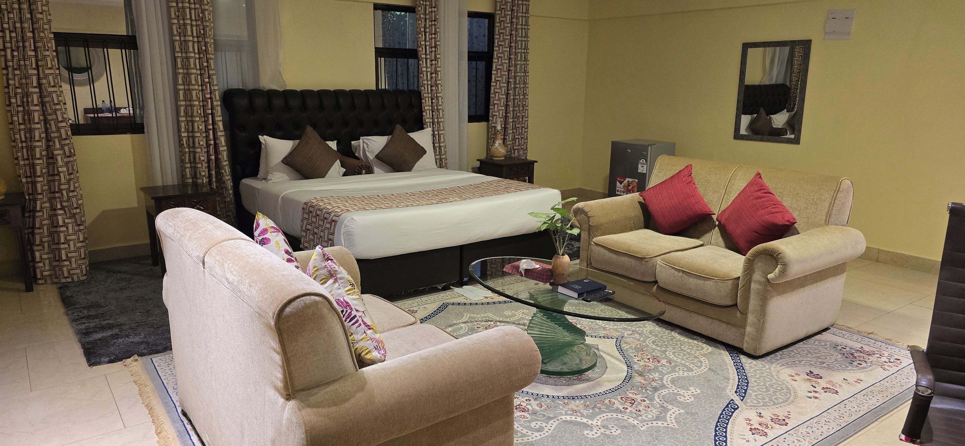 行政双人房, 花园景观 | 起居区