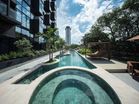 Outdoor pool. Dovle Residences by HMS-Preferred Member
