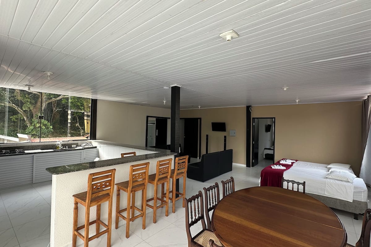 Comfort-lejlighed - terrasse - bjergudsigt | Privat køkken | Minikøleskab, mikrobølgeovn på fællesareal