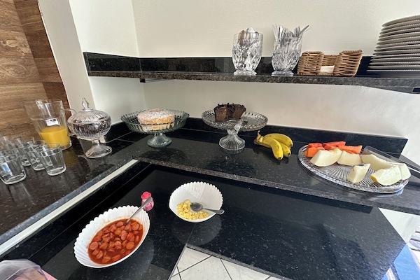 Free daily buffet breakfast