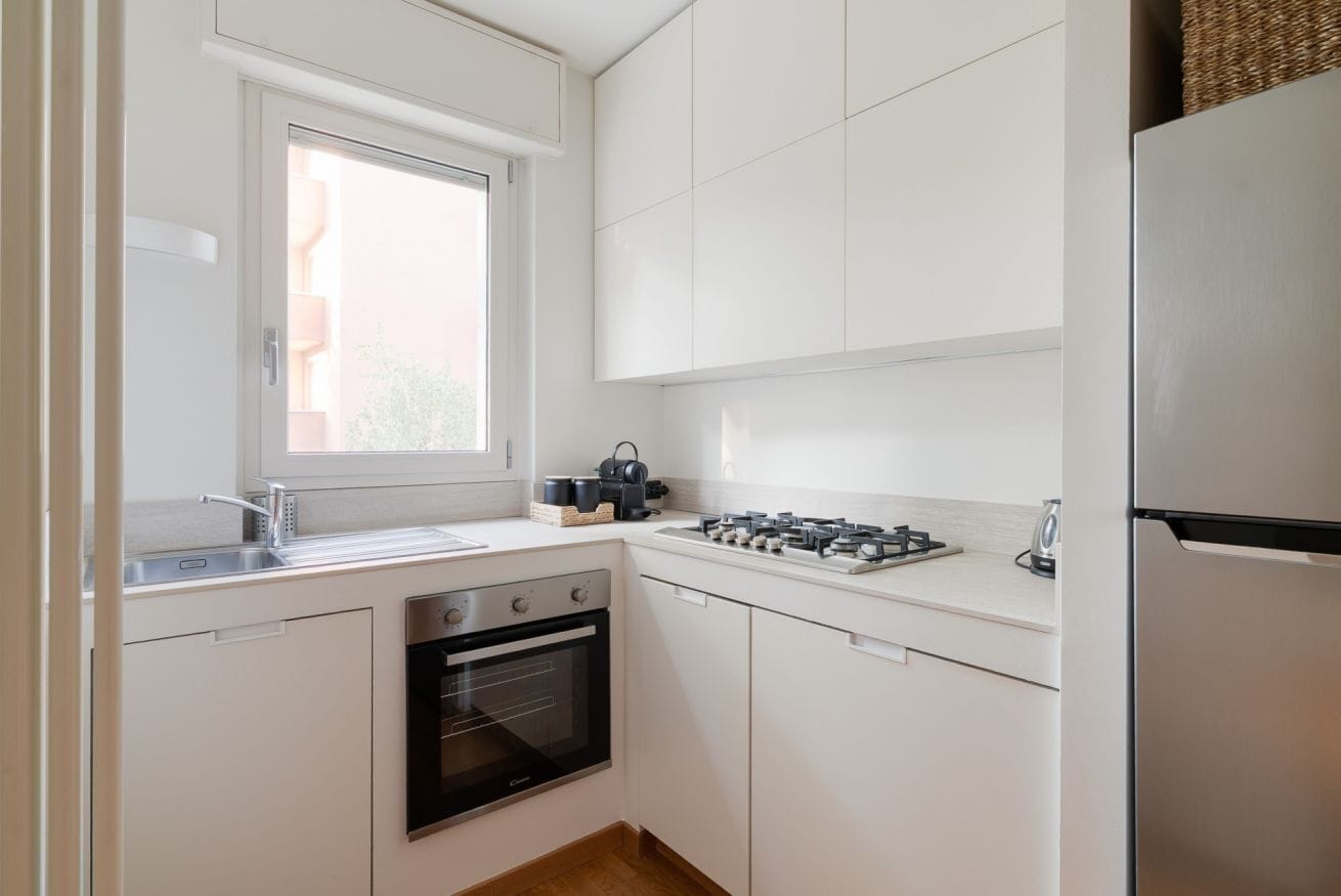 Kühlschrank, Ofen, Herdplatte, Geschirrspüler