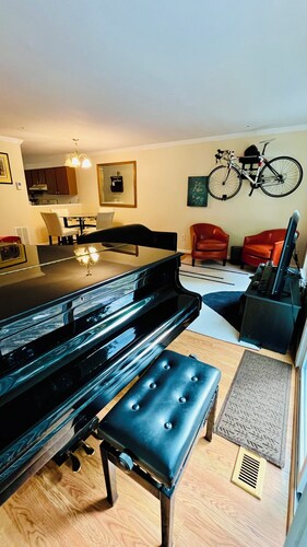 Unique Stay in Gaithersburg: Baby Grand Piano, Fire pit, bbq, & family friendly