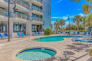 A heated pool - Oceanview 1BR Escape | Pools & Beach (Myrtle Beach)