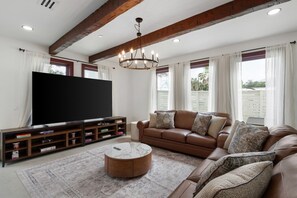 TV, video games, foosball, books