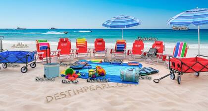 Saltwater spa & pool, Beach@3min walk, Golf cart, Elevator