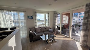 Een 40-inch smart-tv met digitale zenders en vloerverwarming