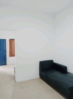 Basic Bungalow, Balcony, Beach View | Living area