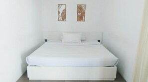 Kamar Double Klasik, balkon, pemandangan pantai