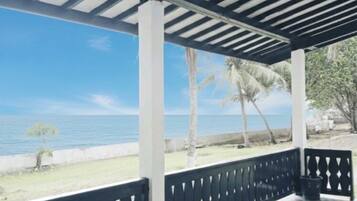 Basic Bungalow, Balcony, Beach View | View from room