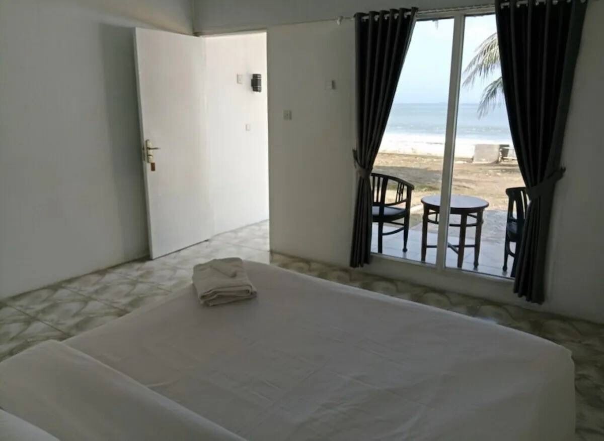 Comfort bungalow, balkon, uitzicht op het strand | Beddengoed