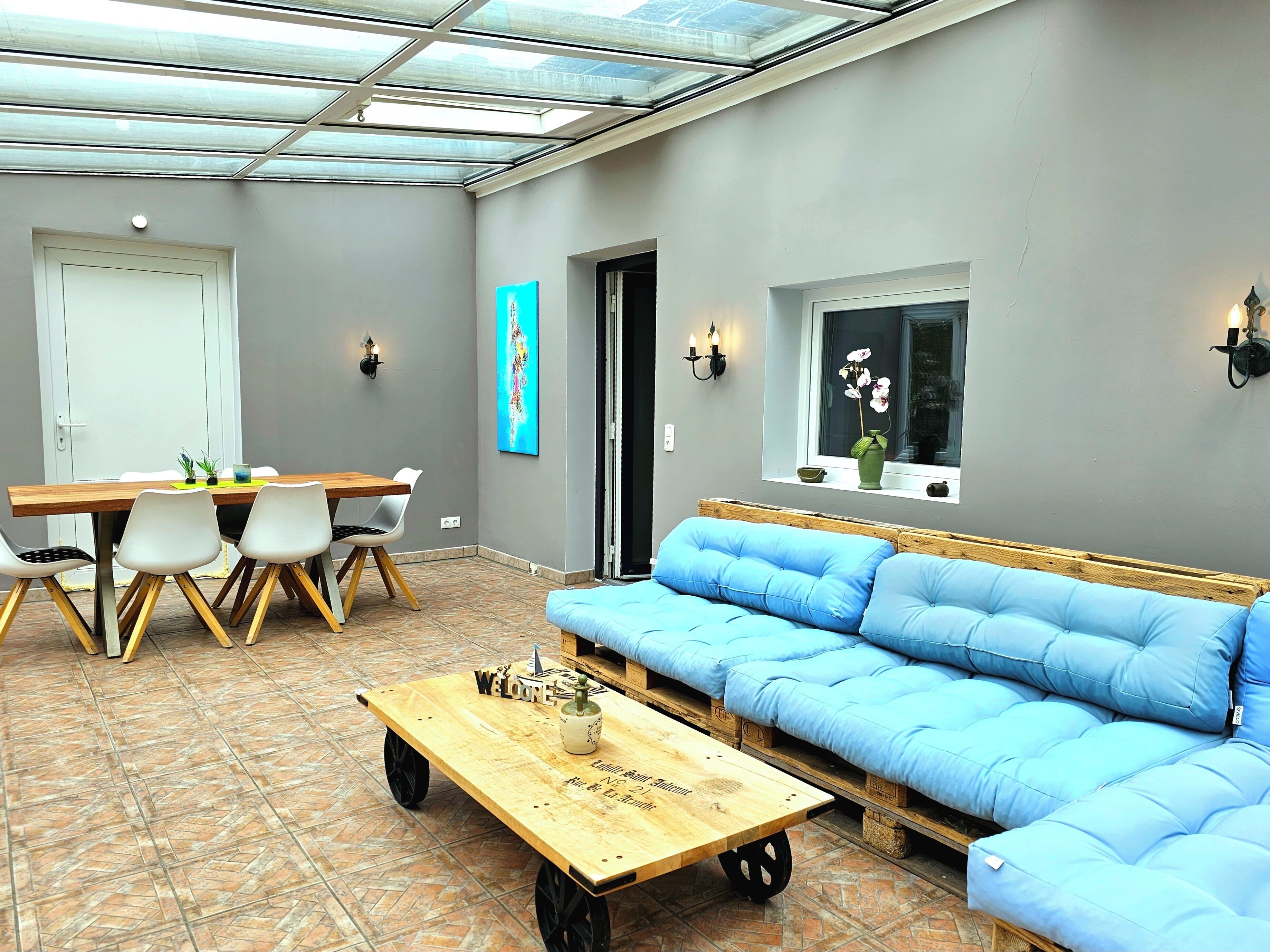 Departamento, vista al parque | Área de sala de estar