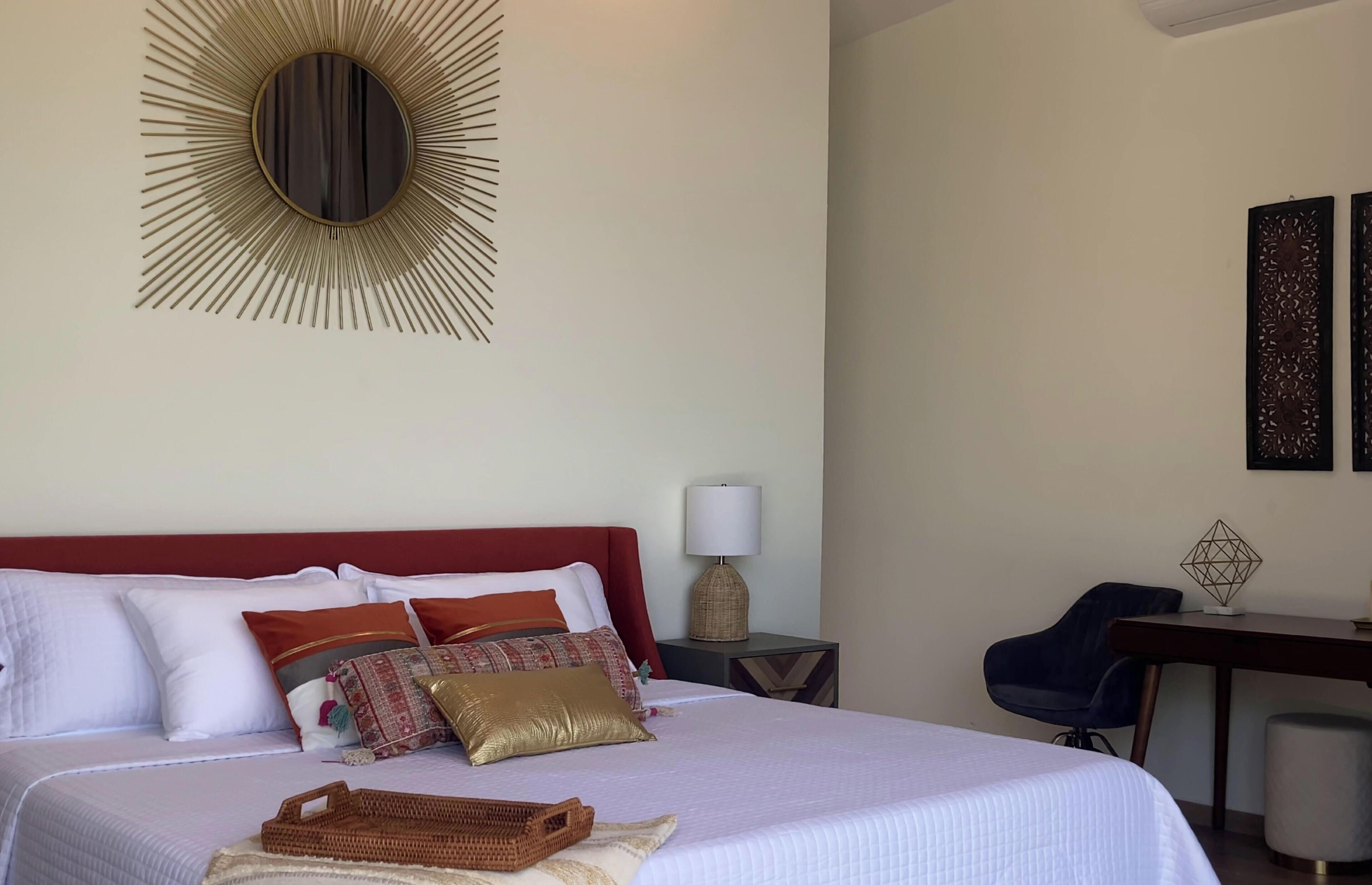 Vila superluxo, vista para o mar | Cofres nos quartos, cortinas blackout, ferros/tábuas de passar roupa