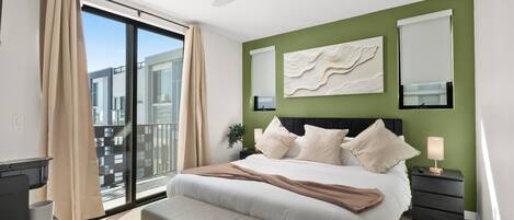 2 bedrooms, iron/ironing board, travel crib, free WiFi