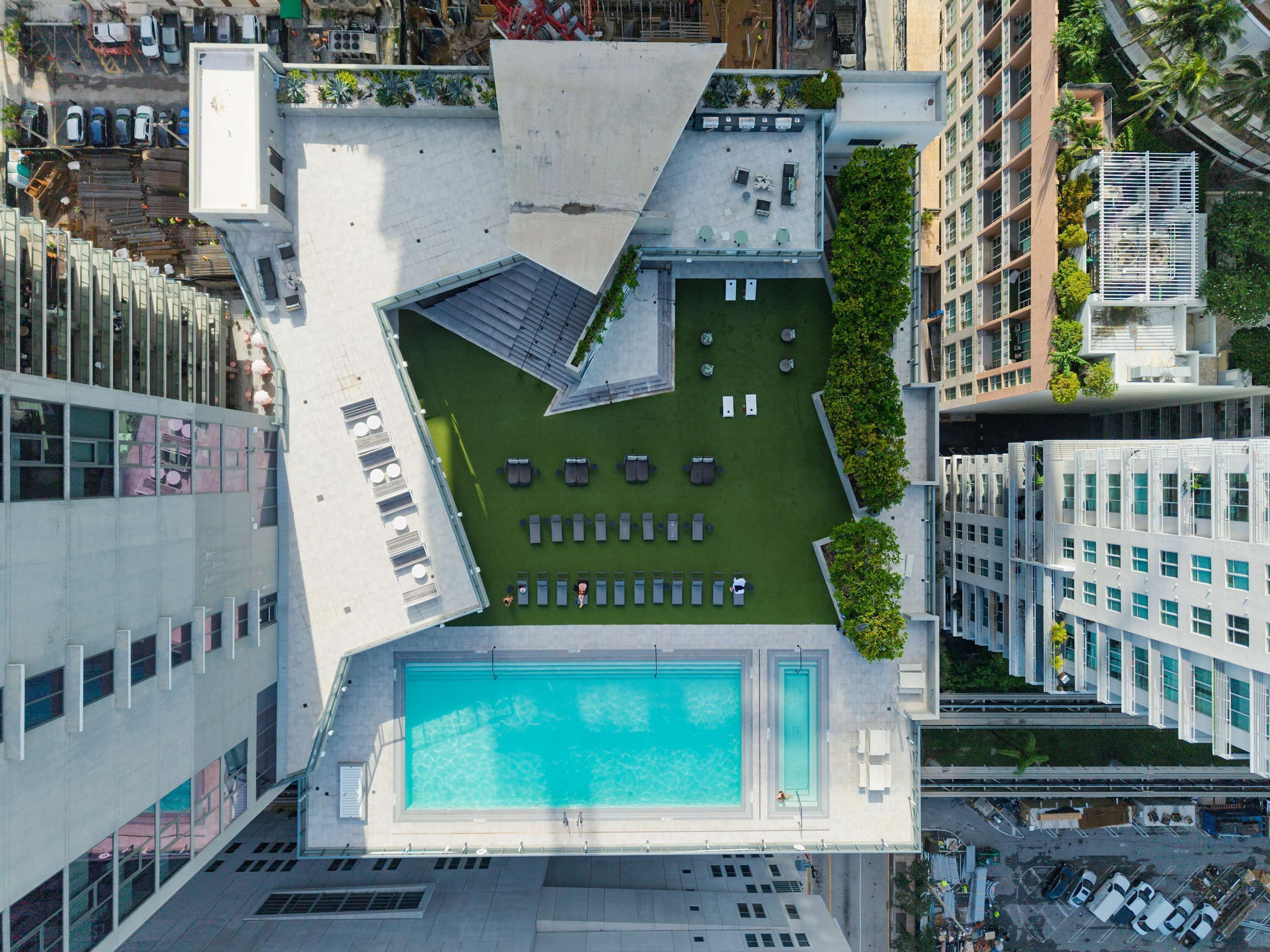 Rooftop pool