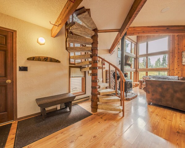 Townhome, Multiple Beds, Patio, Mountain View (Sans Souci 1) | Living area - Sans Souci 1 3 Bedroom Ski In, Ski Out Retreat (Whitefish)