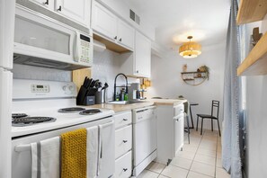 Microwave, oven, stovetop, dishwasher