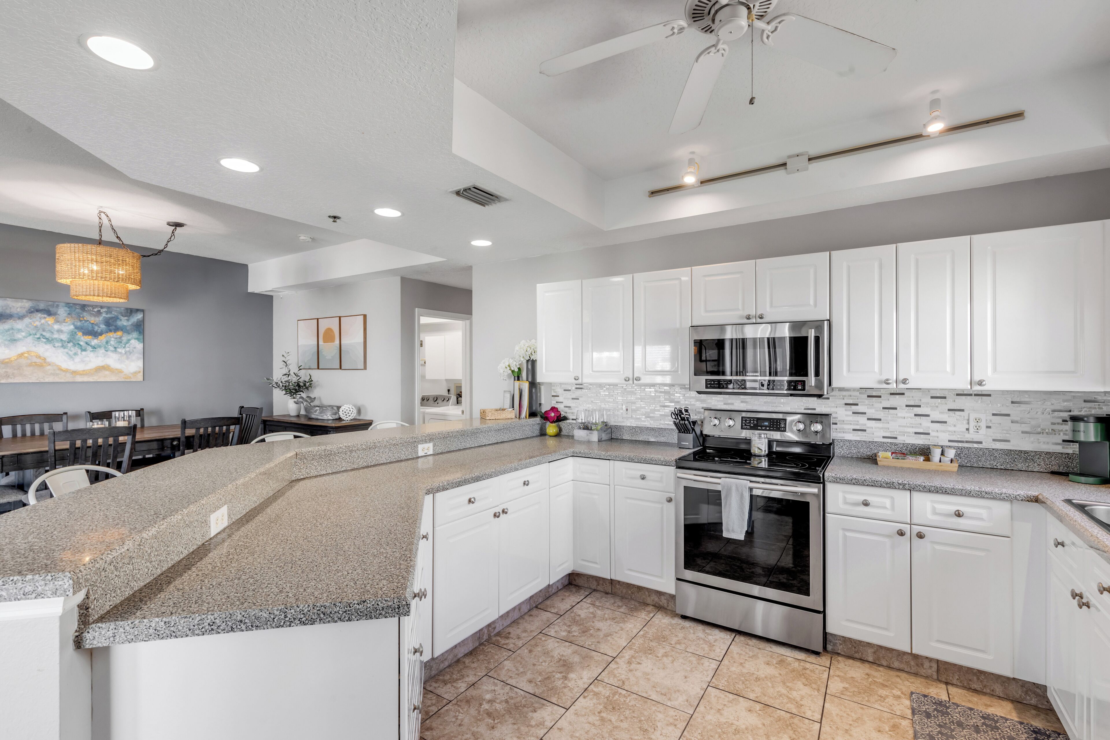 Microwave, oven, stovetop, dishwasher