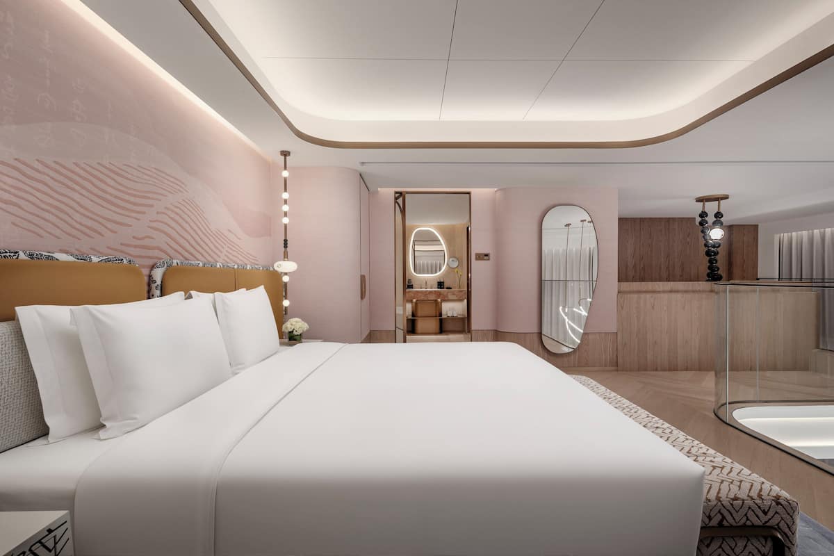 Loft, 1 Bedroom (Suite) | Premium bedding, memory foam beds, free minibar, blackout drapes