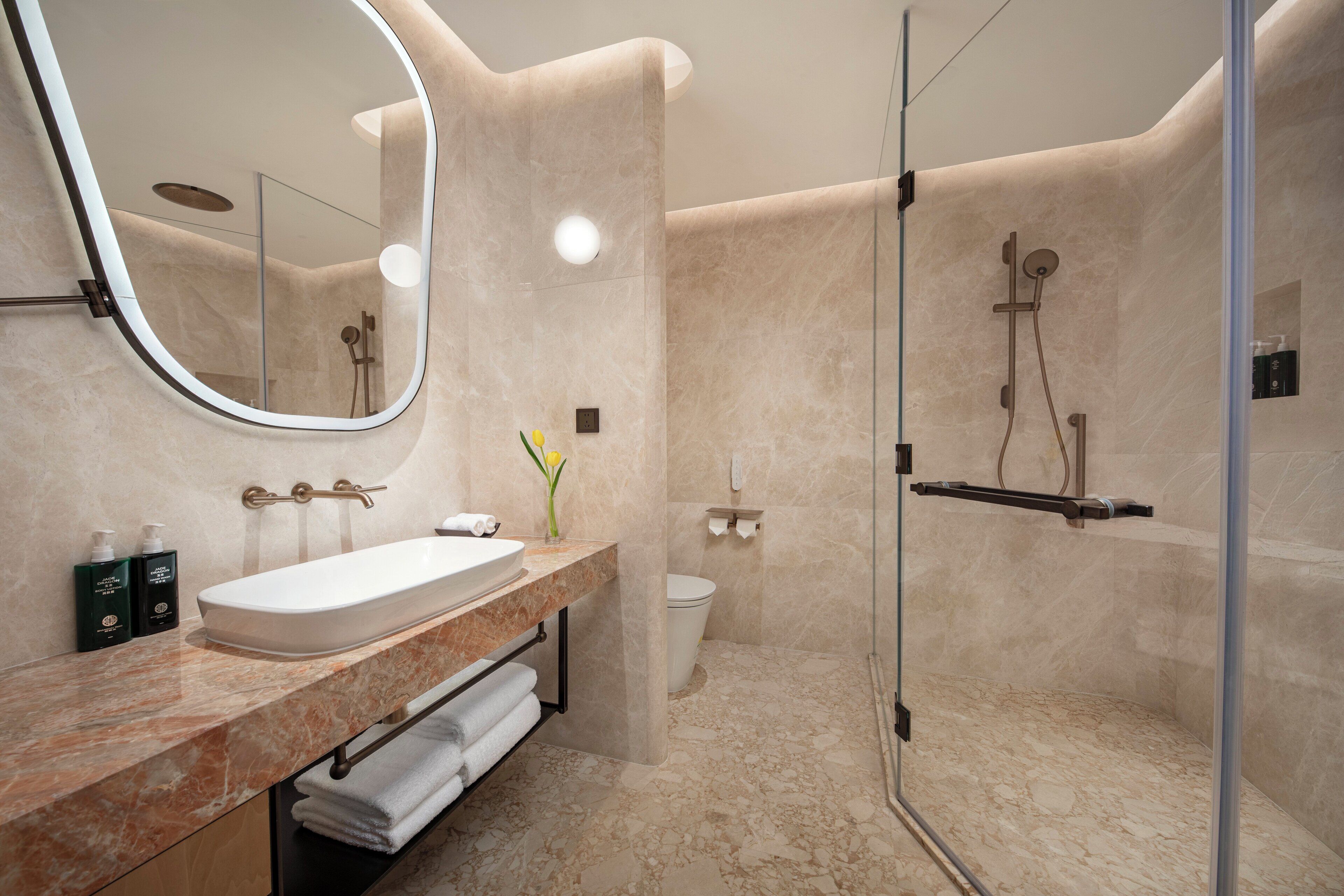 Premium bedding, memory foam beds, free minibar, blackout drapes