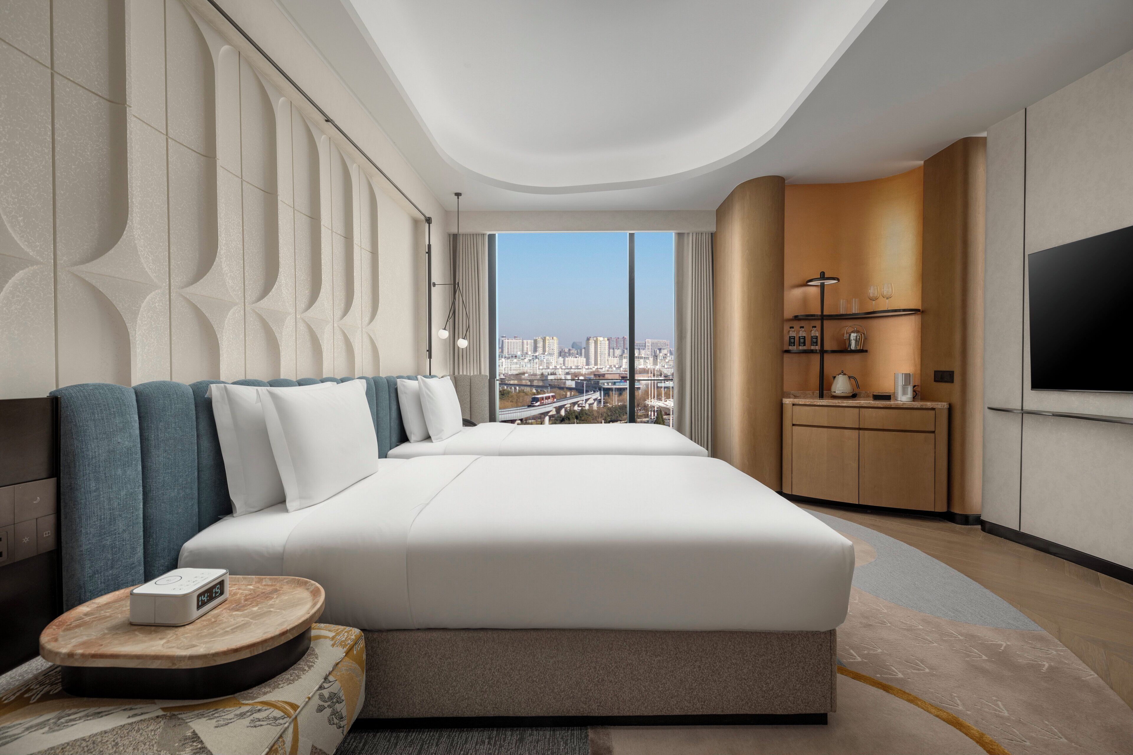 Premium Room, 2 Double Beds | Premium bedding, memory foam beds, free minibar, blackout drapes