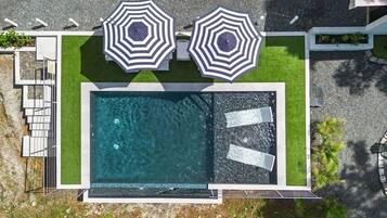 Piscine extérieure, piscine chauffée