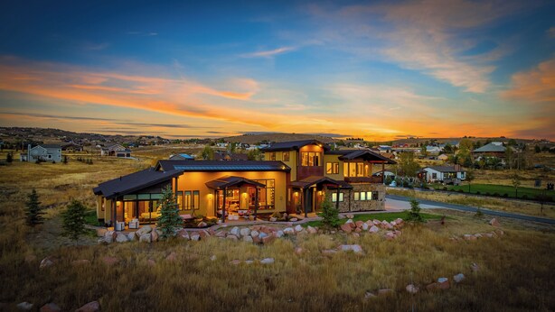 A large, modern two-story house with a well-maintained lawn and a driveway. - Park City Lighthouse| Mountain View, Hot Tub & BBQ (Park City)