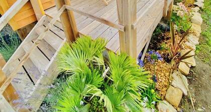 The sea view cabane balnéo