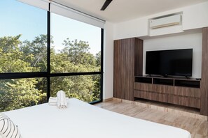 Apartemen Deluks, 2 kamar tidur, patio, pemandangan kota | Wi-Fi gratis