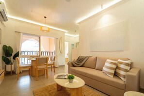 Living area - Staymaster Zyric B416  Serviced Apartment (Siolim)