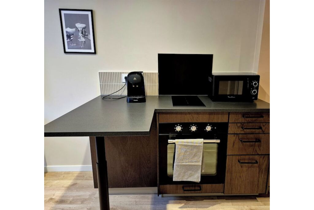 Microondas, horno, parrilla de estufa y lavavajillas 