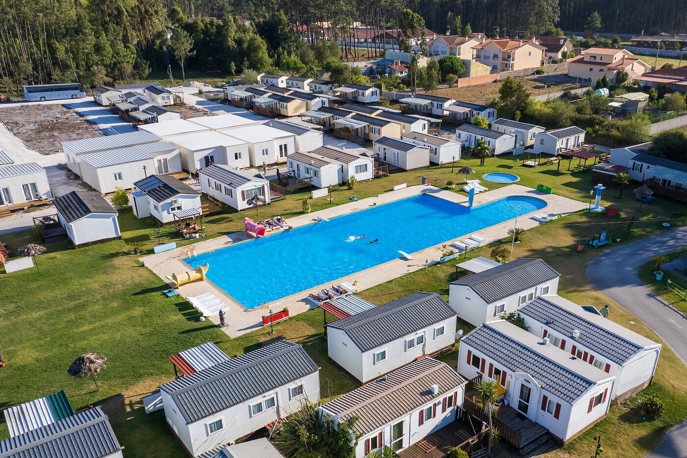 Piscina externa, piscina aquecida