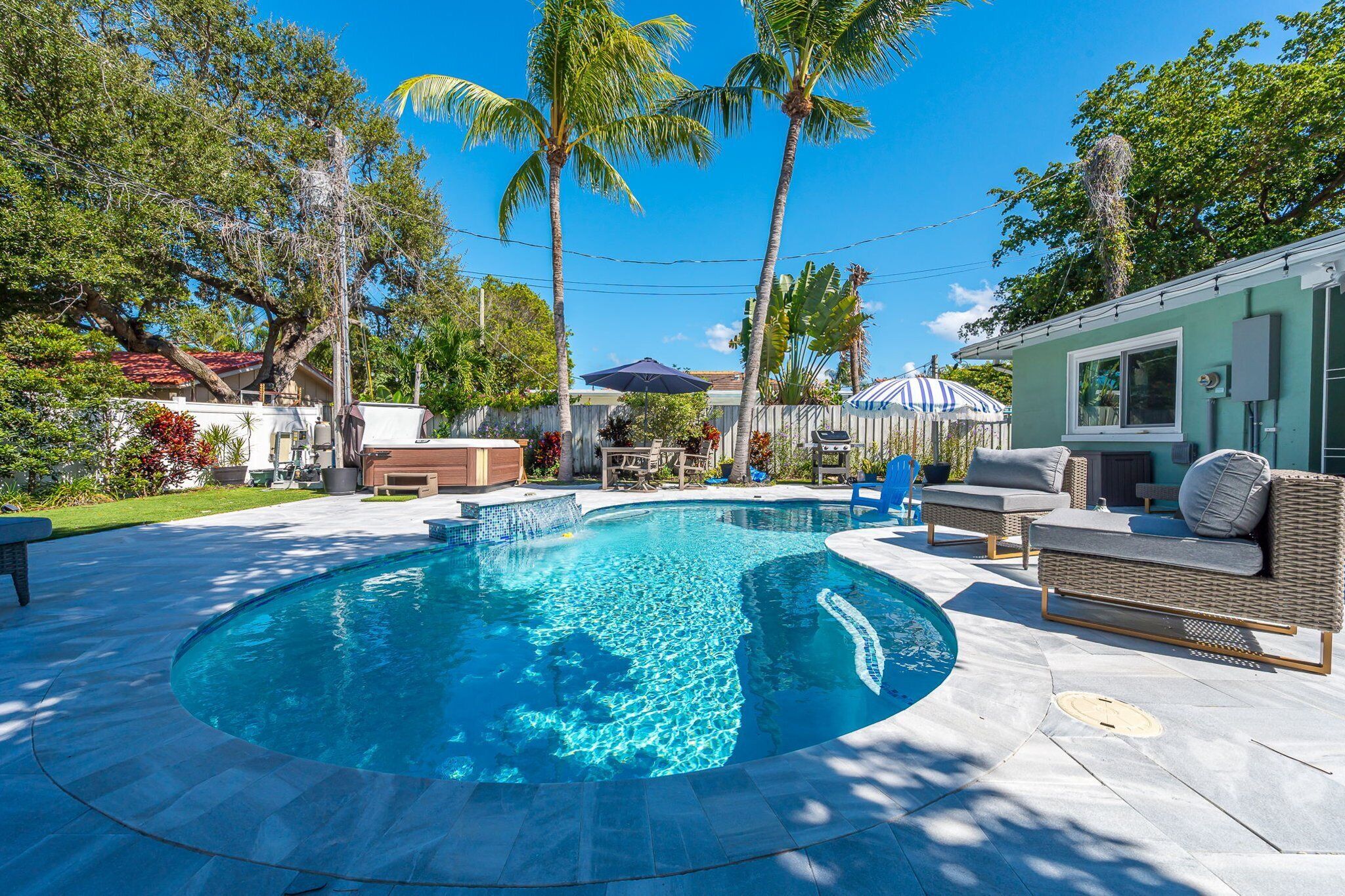 Et oppvarmet basseng