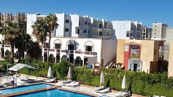 Room, 1 Bedroom, Accessible, Smoking | Pool | Indoor pool