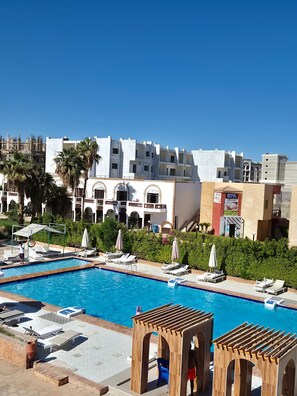 Room, 1 Bedroom, Accessible, Smoking | Pool | Indoor pool