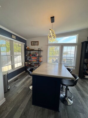 Dining - Best in QC! AweSpired Riverfront Retreat – Hot Tub, Fireplaces & Stunning Views! (Bettendorf)