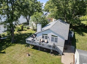 Exterior - Best in QC! AweSpired Riverfront Retreat – Hot Tub, Fireplaces & Stunning Views! (Bettendorf)