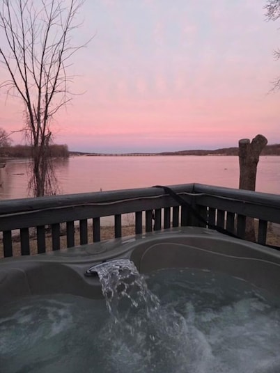 Riverfront Home with Hot Tub, Fire Pit & Scenic Views