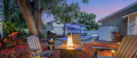 Mobil enhet - Comfort - 2 sovrum - utsikt mot trädgården | Terrass/Patio