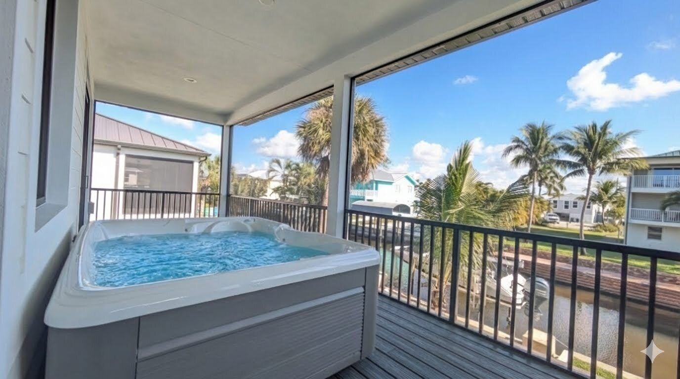 Tina de hidromasaje al aire libre