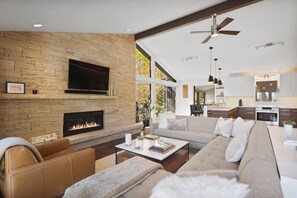 TV, fireplace, books, stereo - Modern Mountain Escape - Snowmass Village (snowmass Village)