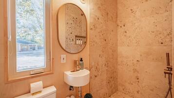 Towels, soap, toilet paper