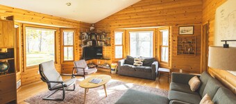 Cozy Cabin Surrounded by Lake Views + Sauna