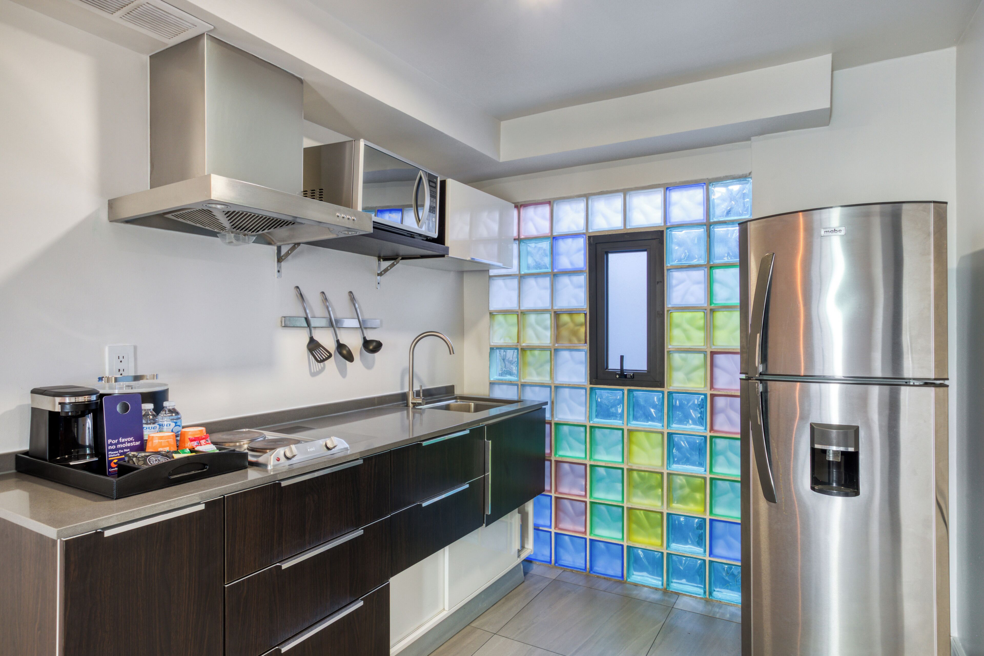 Apartment, 1 Queen Bed (Larger Room) | Private kitchen | Full-sized fridge, stovetop, coffee/tea maker, cookware/dishes/utensils