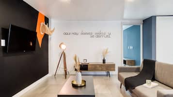 Apartamento, 2 camas de matrimonio | Decoración individual y mobiliario individual