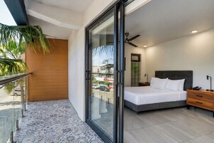 Apartamento, 2 camas de matrimonio, balcón | Balcón