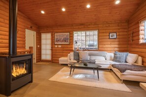 Smart-TV, peis og bøker