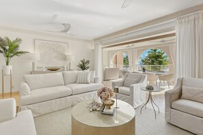 TV - St. Peter's Bay 208 (2 bed) - Chic Beachfront Condo (Battaleys)