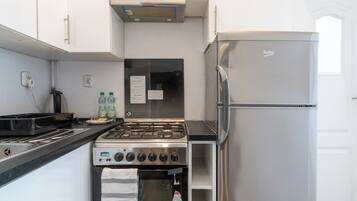 Fridge, oven, stovetop