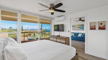 Tabla de planchar con plancha, wifi gratis y ropa de cama