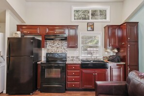 Microwave, oven, stovetop, paper towels